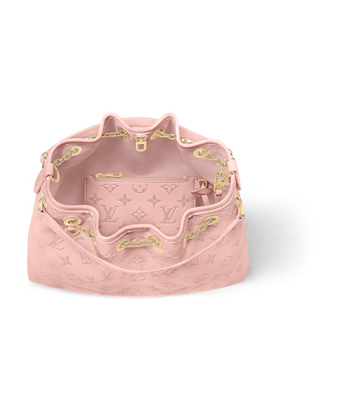 LOUIS VUITTON Розовая кожаная сумка через плечо, фото 3