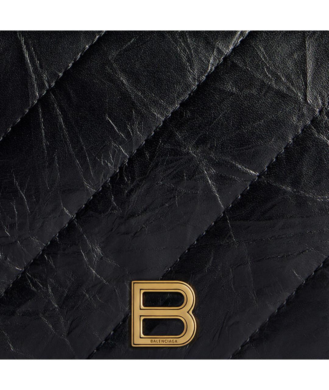 BALENCIAGA Черный кожаный кардхолдер, фото 4