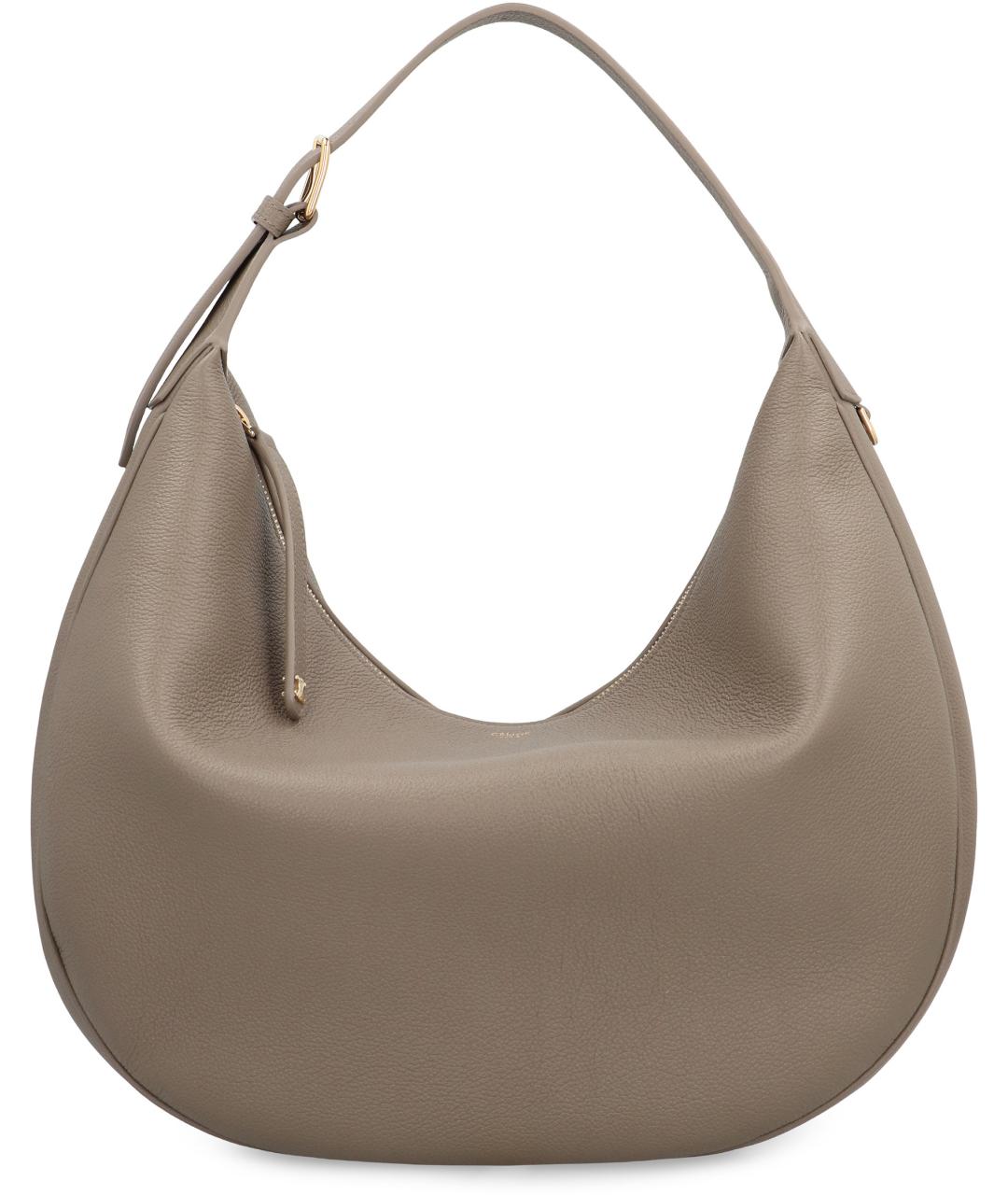 CELINE Серая кожаная сумка через плечо, фото 2