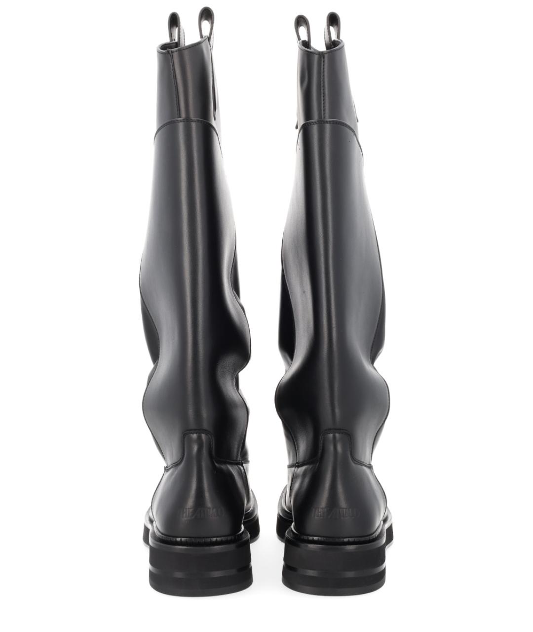 THE ATTICO Черные кожаные сапоги, фото 4