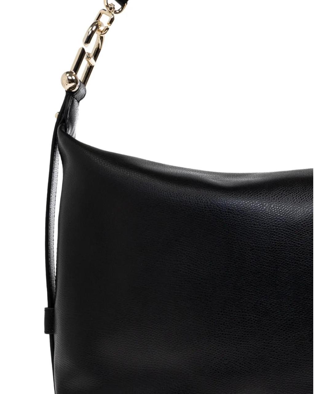 FURLA Черная кожаная сумка с короткими ручками, фото 5