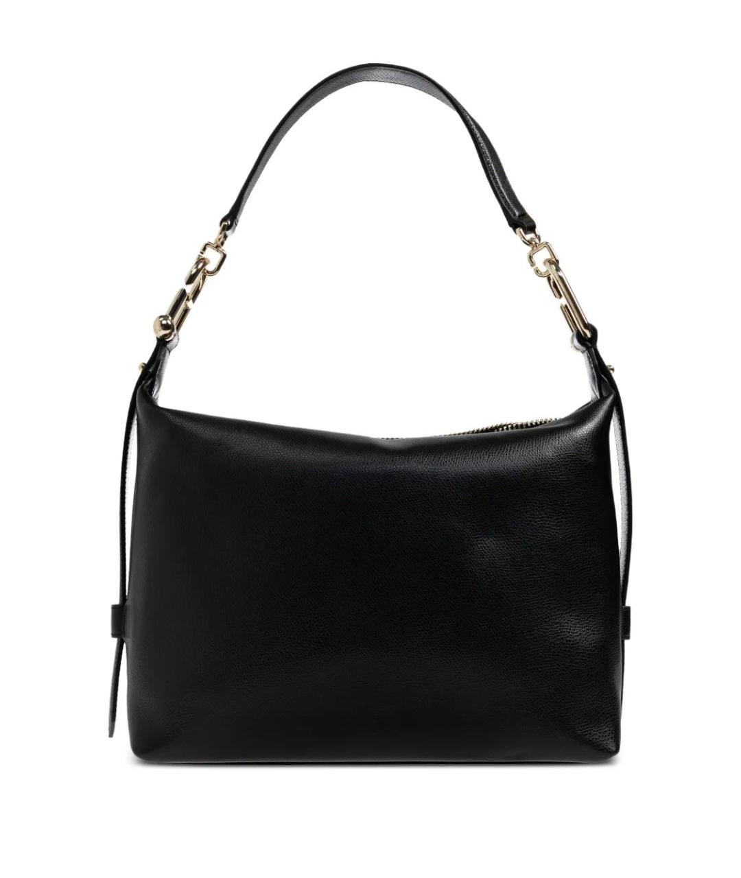 FURLA Черная кожаная сумка с короткими ручками, фото 3