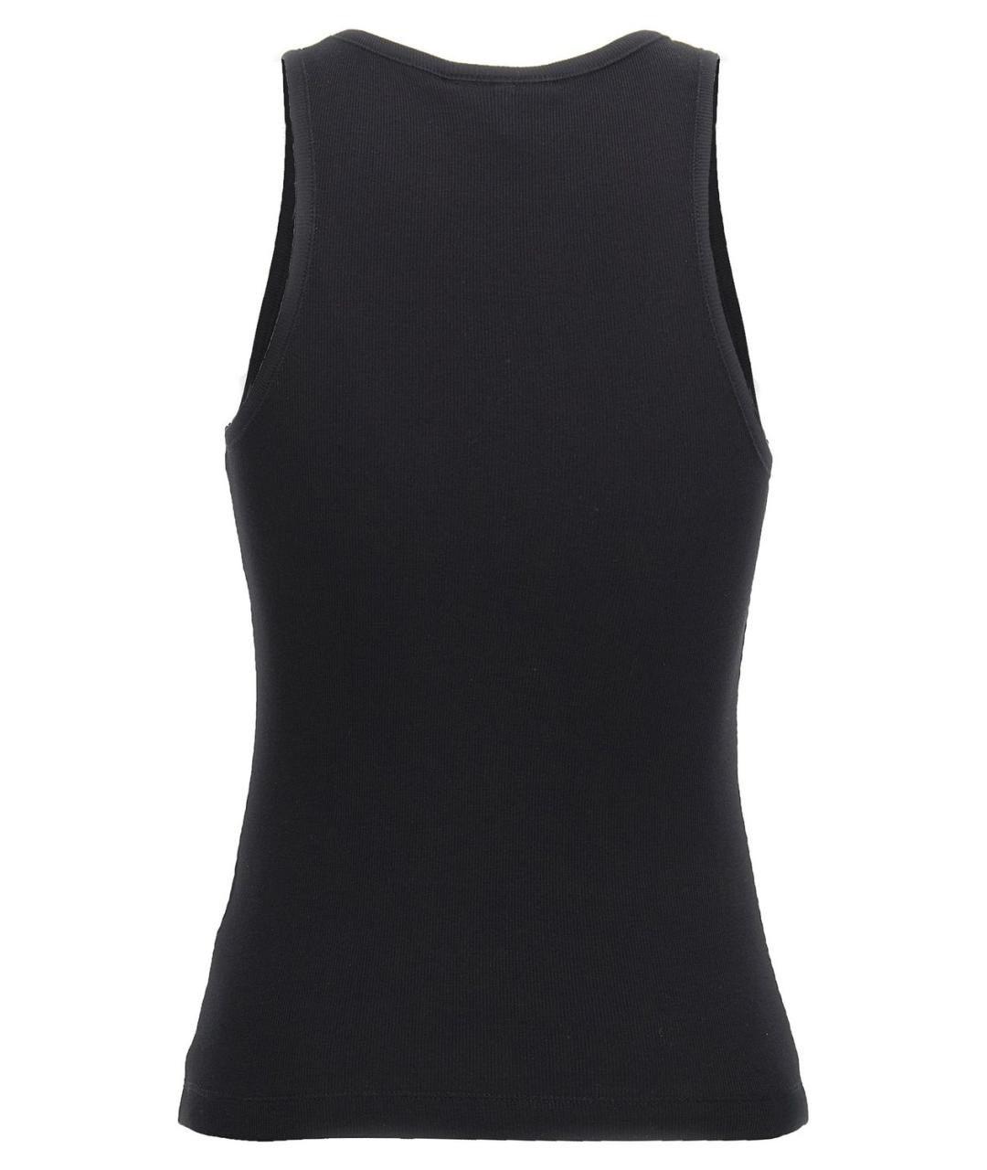 GANNI Черная хлопковая майка, фото 2