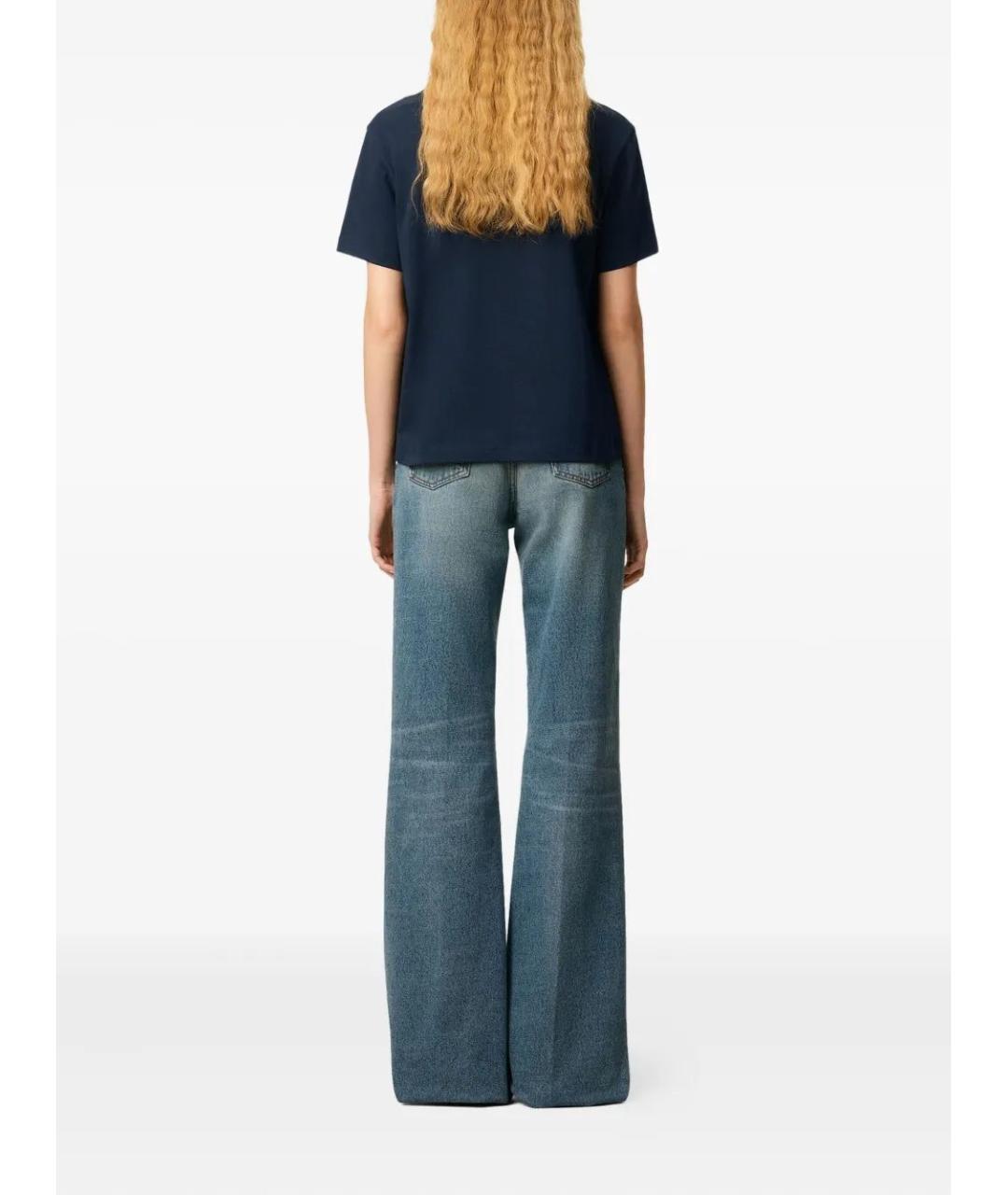 Ami Paris Синяя хлопковая футболка, фото 2