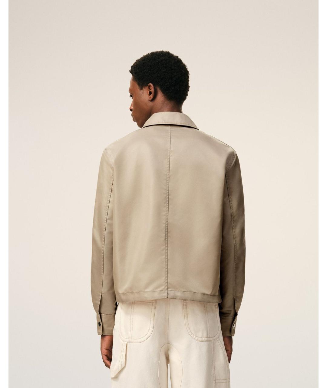 Ami Paris Бежевая полиамидовая куртка, фото 2