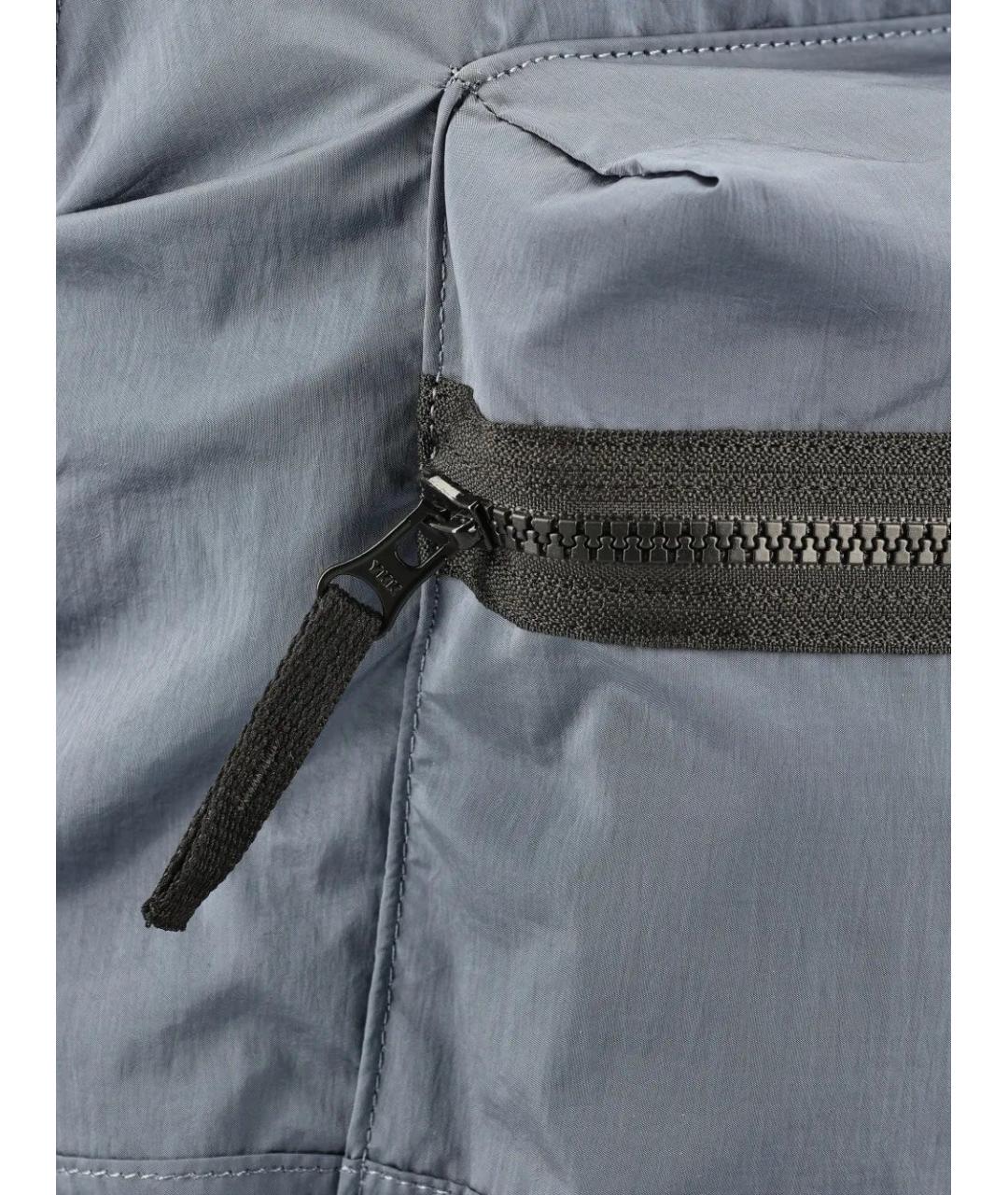 STONE ISLAND Голубой синтетический рюкзак, фото 4