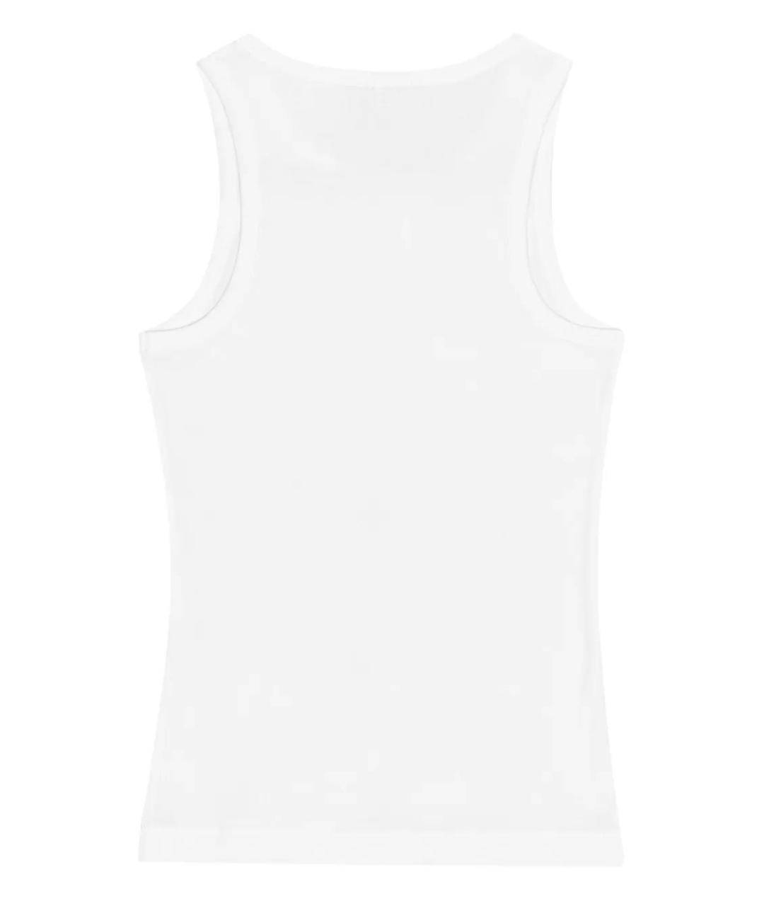 GANNI Белая хлопковая майка, фото 5