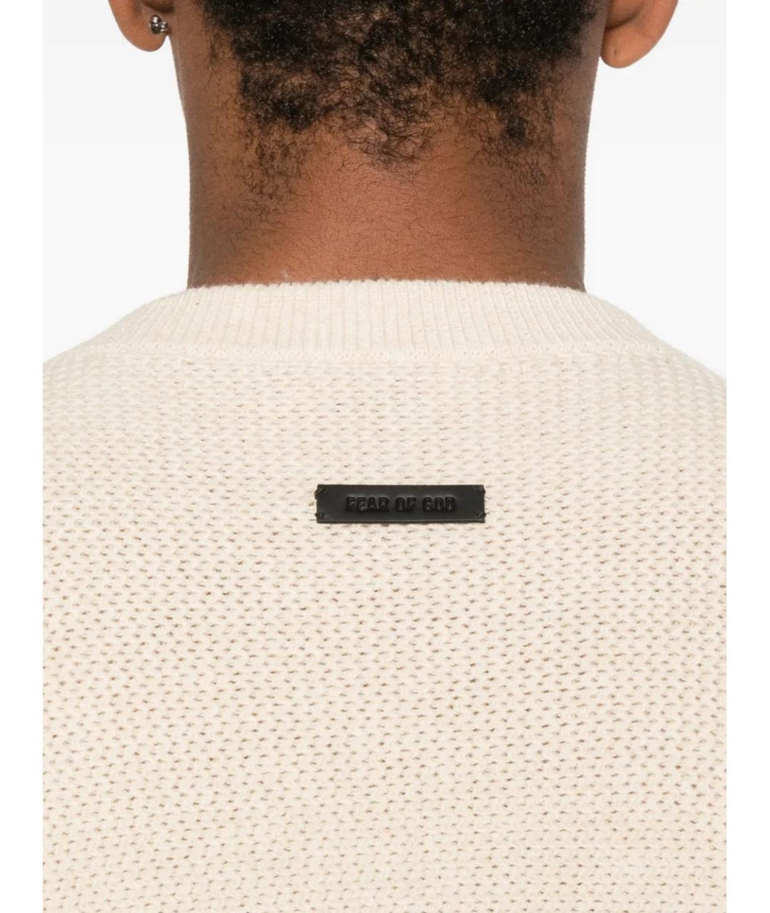 FEAR OF GOD Бежевый шерстяной джемпер / свитер, фото 5