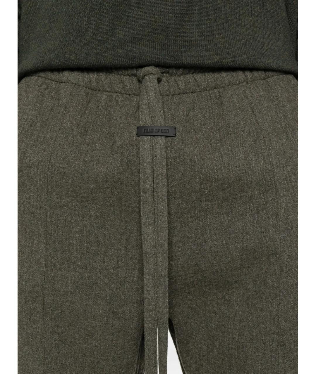 FEAR OF GOD Зеленые шерстяные повседневные брюки, фото 4