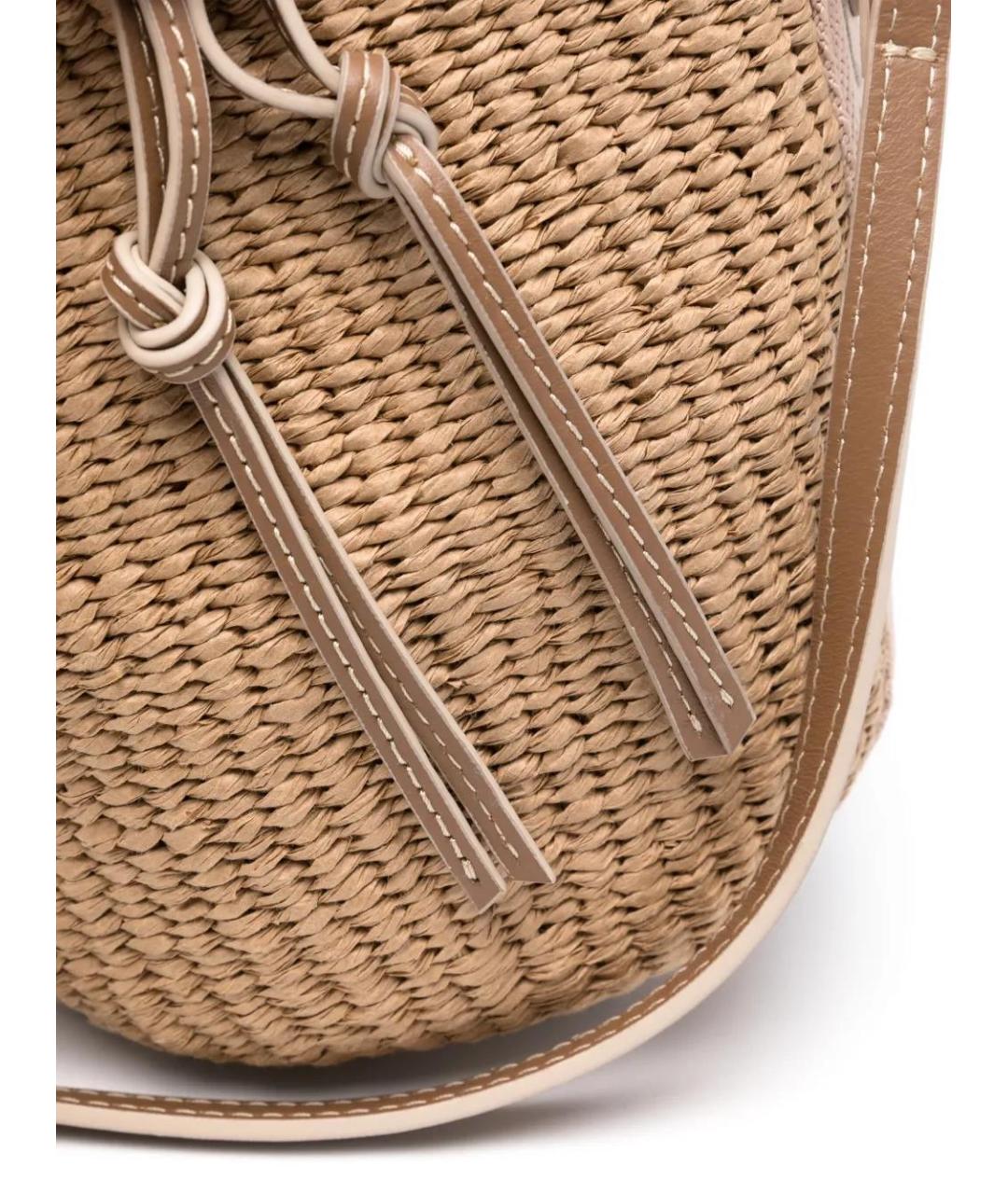 CHLOE Бежевая пелетеная сумка тоут, фото 4