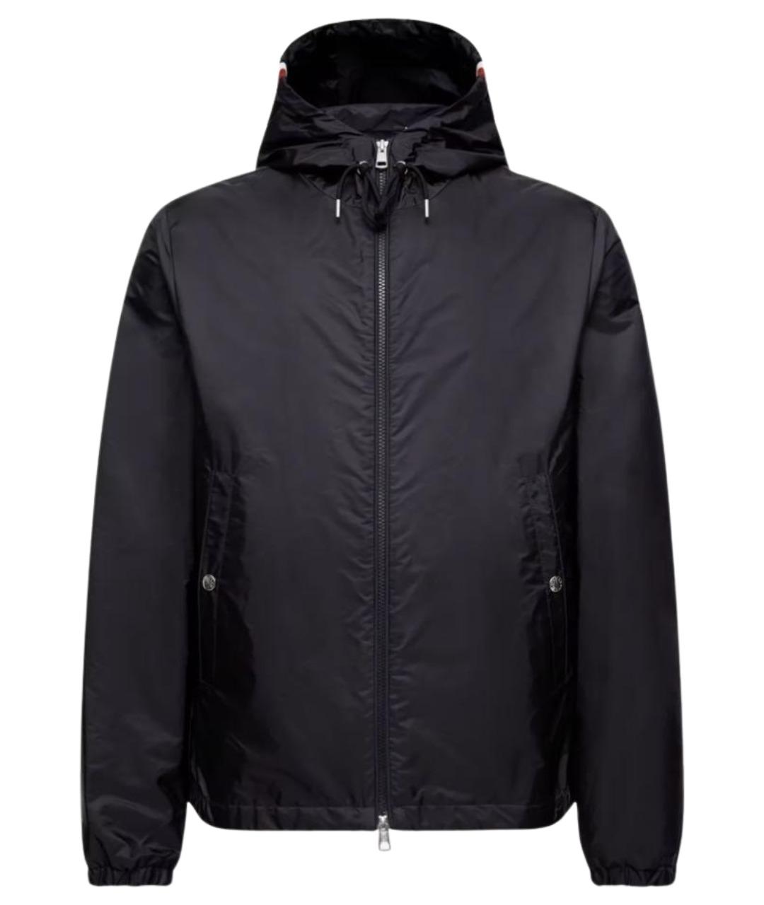 MONCLER Темно-синяя полиамидовая куртка, фото 1