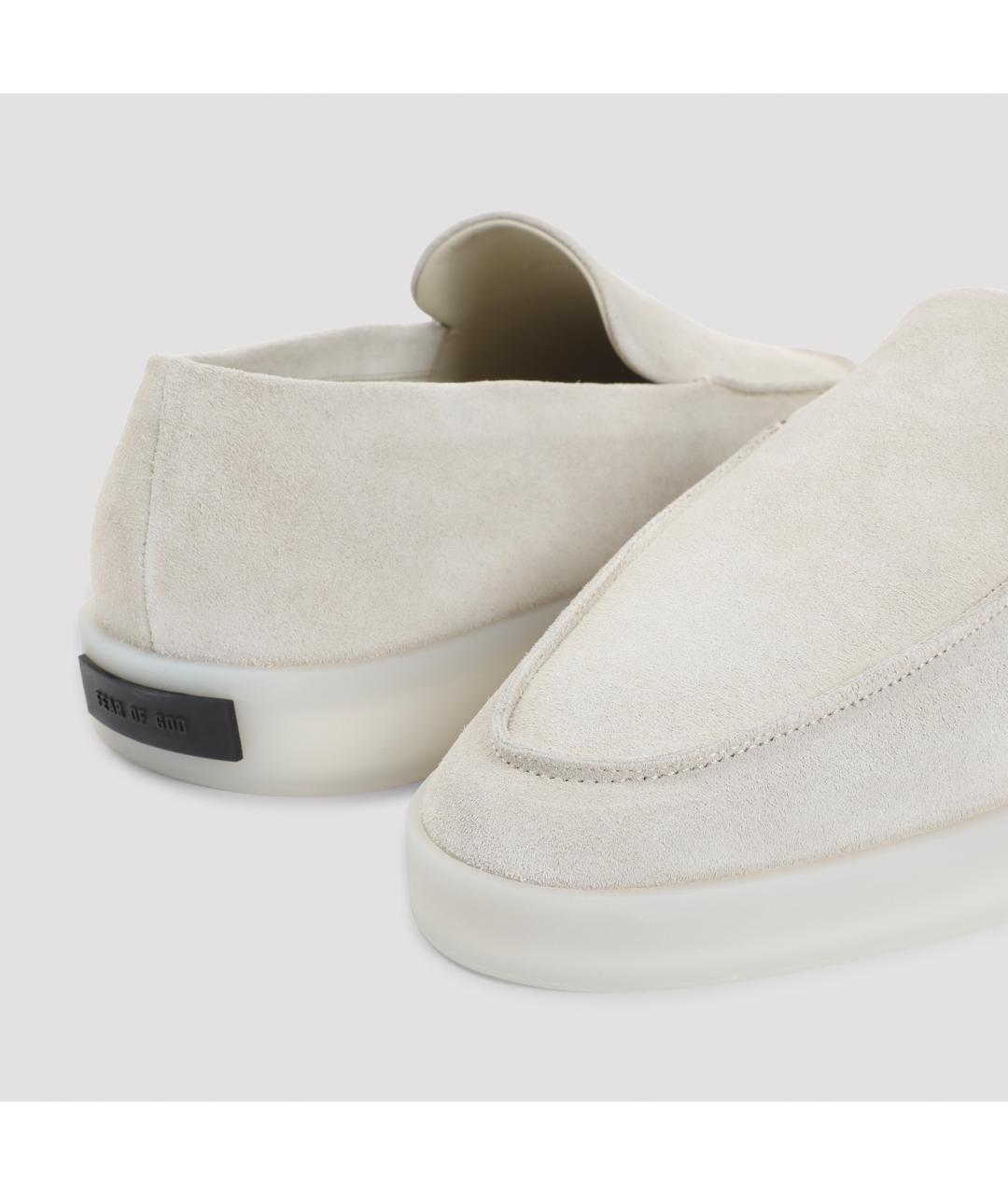 FEAR OF GOD Бежевые замшевые лоферы, фото 5