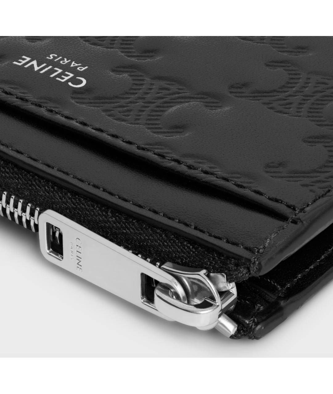 CELINE Черный кожаный кардхолдер, фото 4