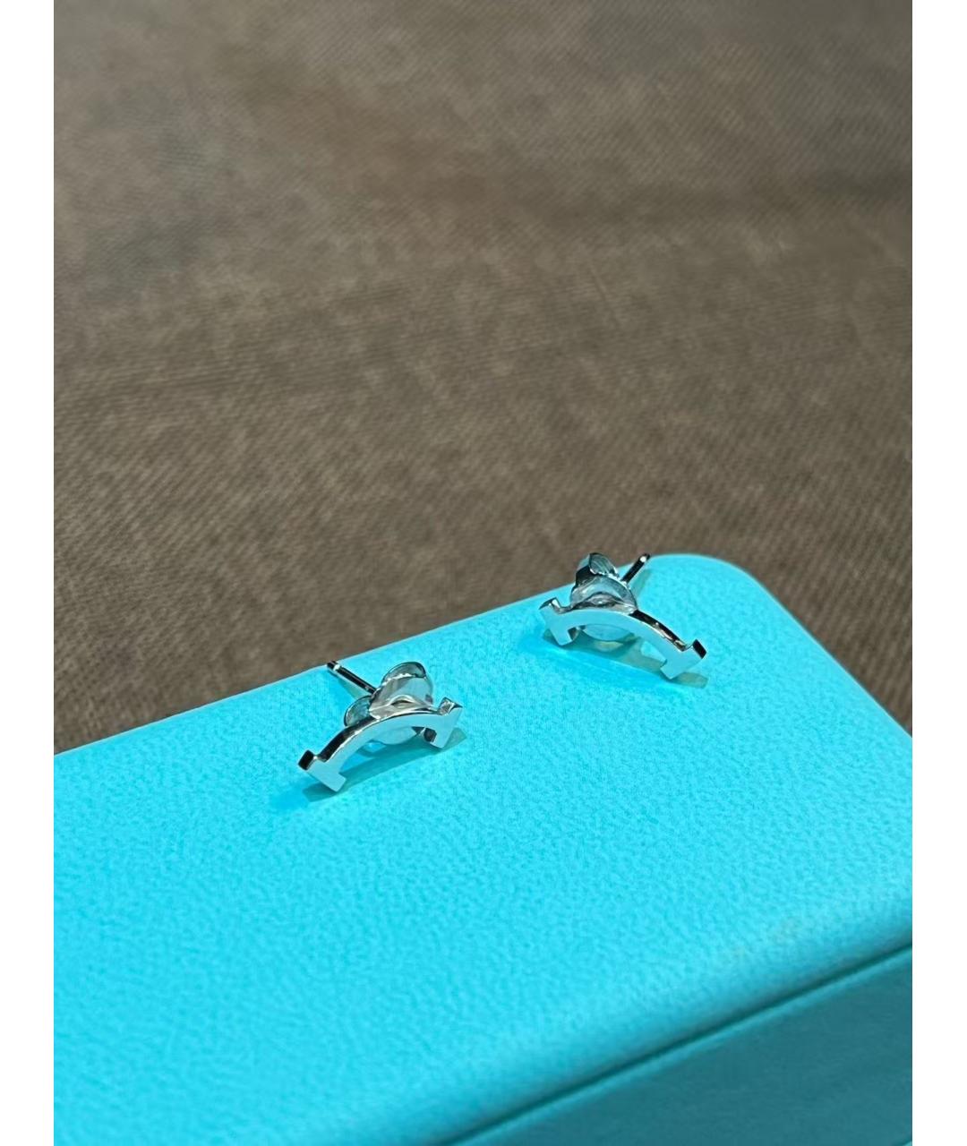 TIFFANY&CO Серебряные серьги из белого золота, фото 4