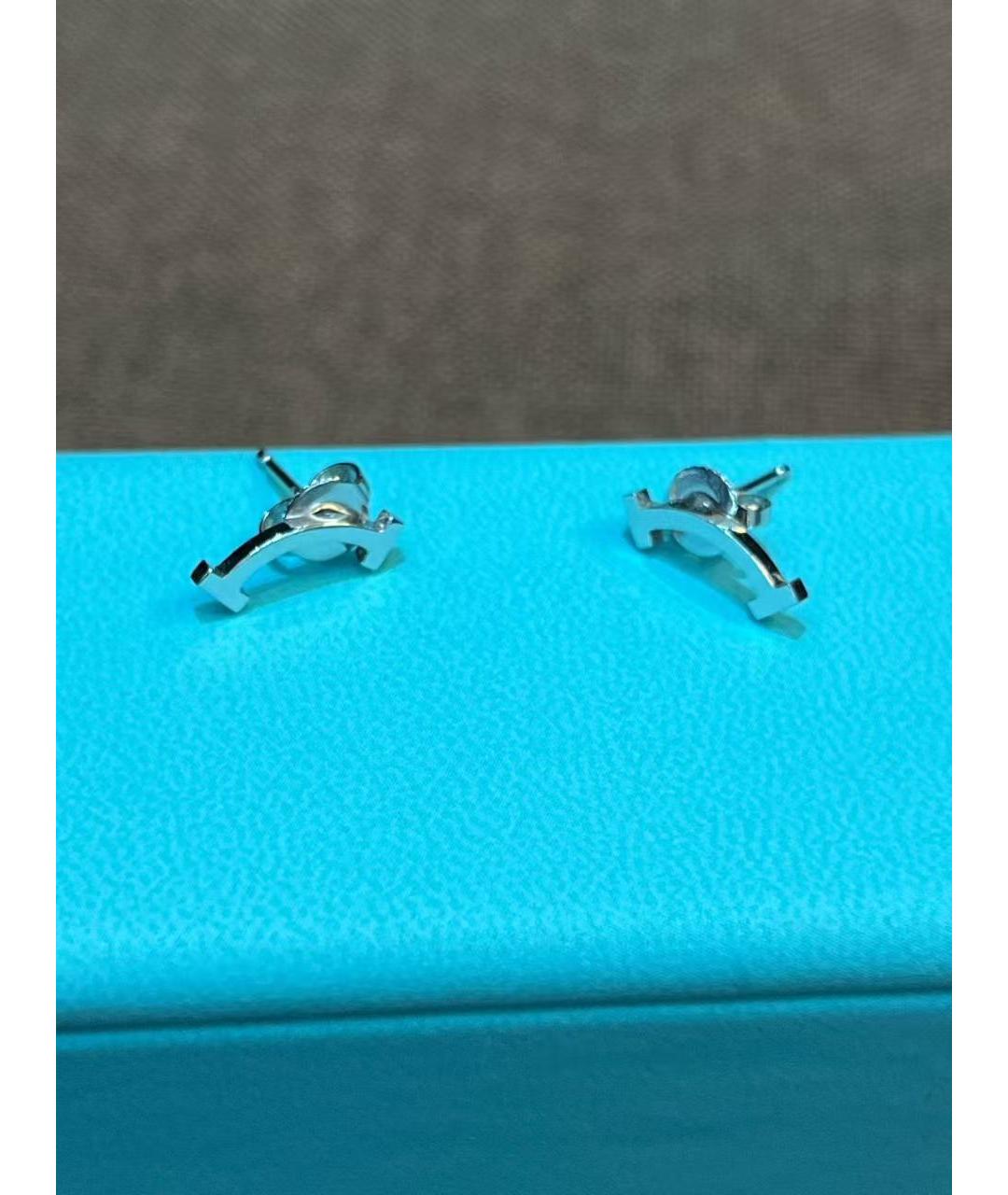 TIFFANY&CO Серебряные серьги из белого золота, фото 2