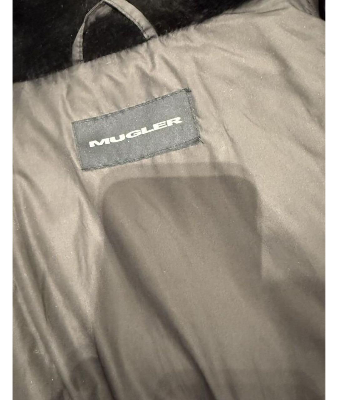 MUGLER VINTAGE Черная меховая куртка, фото 4