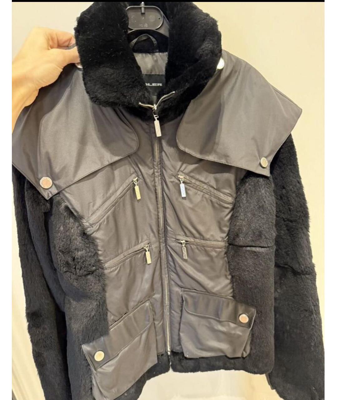 MUGLER VINTAGE Черная меховая куртка, фото 7