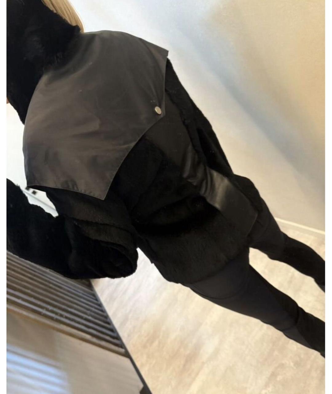 MUGLER VINTAGE Черная меховая куртка, фото 5