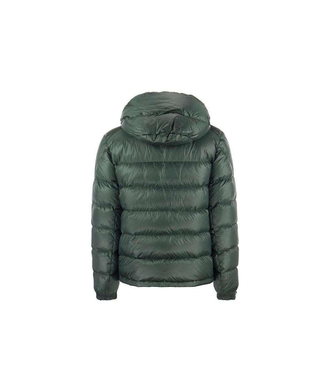 MONCLER Зеленый пуховик, фото 2