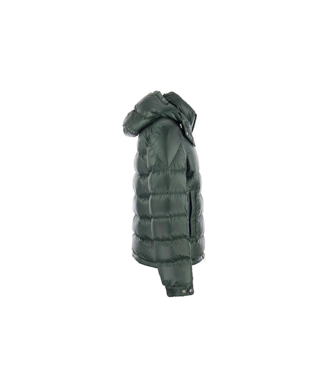 MONCLER Зеленый пуховик, фото 3