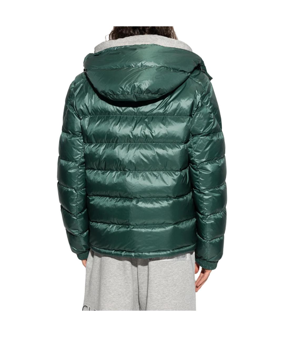 MONCLER Зеленый пуховик, фото 5