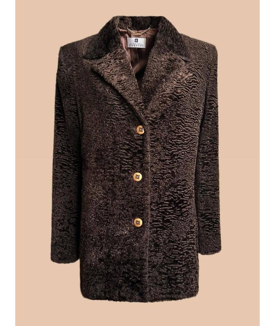 GIVENCHY Коричневое вискозное пальто, фото 6