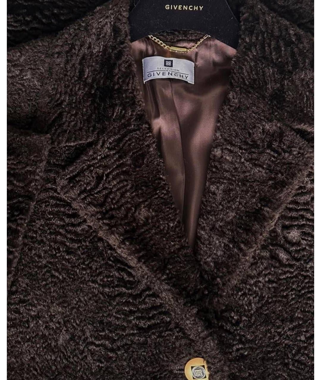 GIVENCHY Коричневое вискозное пальто, фото 3