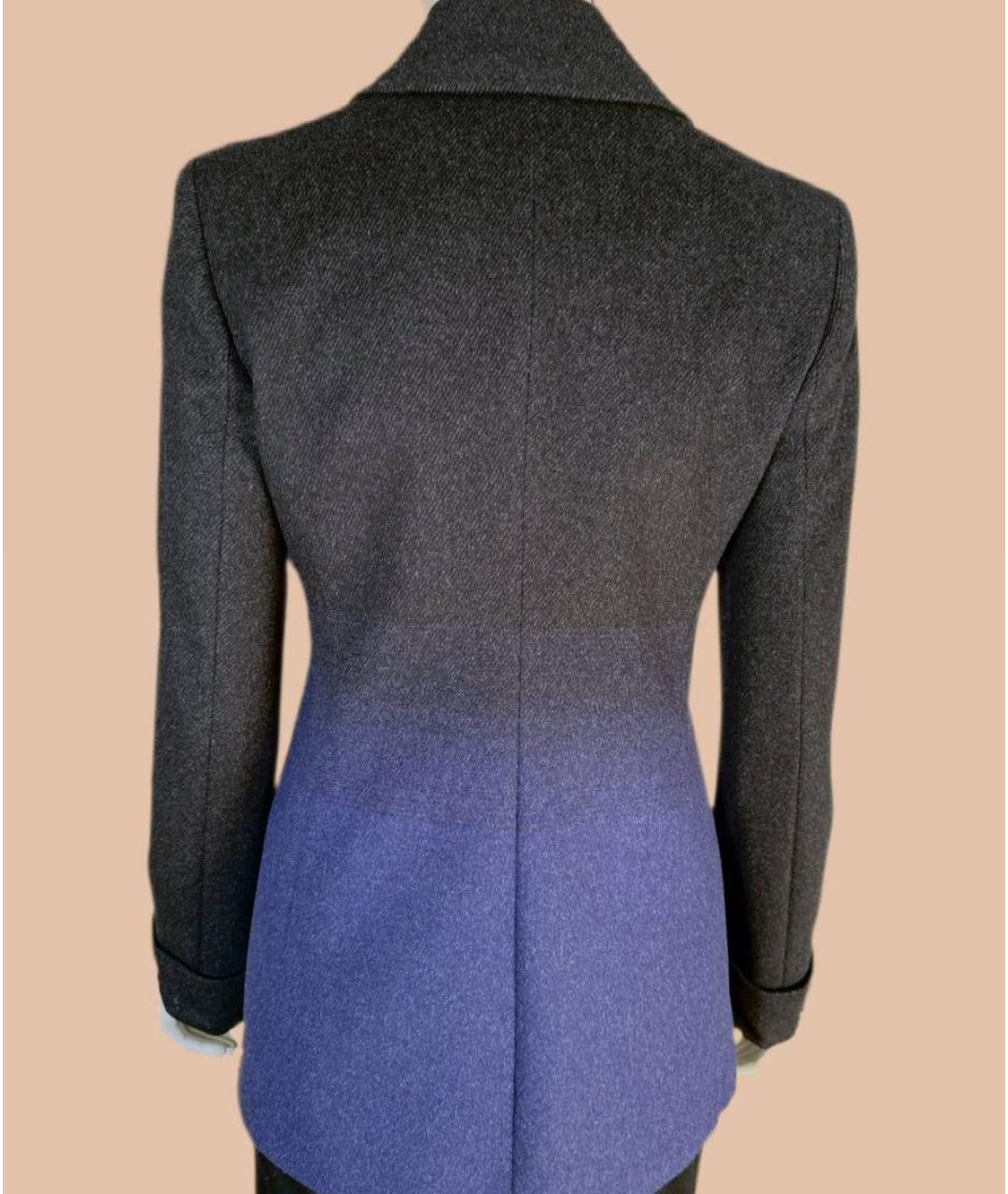 ALEXANDER MCQUEEN Серый вискозный жакет/пиджак, фото 2