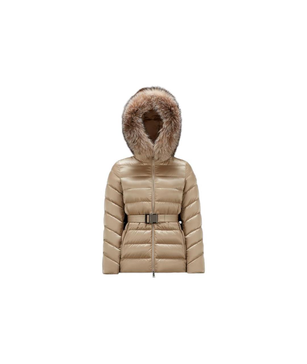 MONCLER Коричневый пуховик, фото 6
