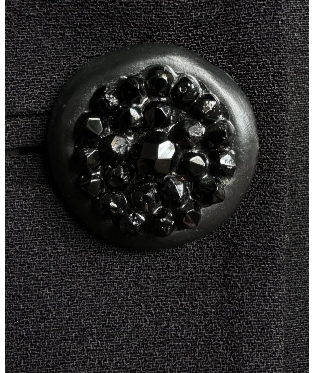 SAINT LAURENT Черный вискозный жакет/пиджак, фото 6