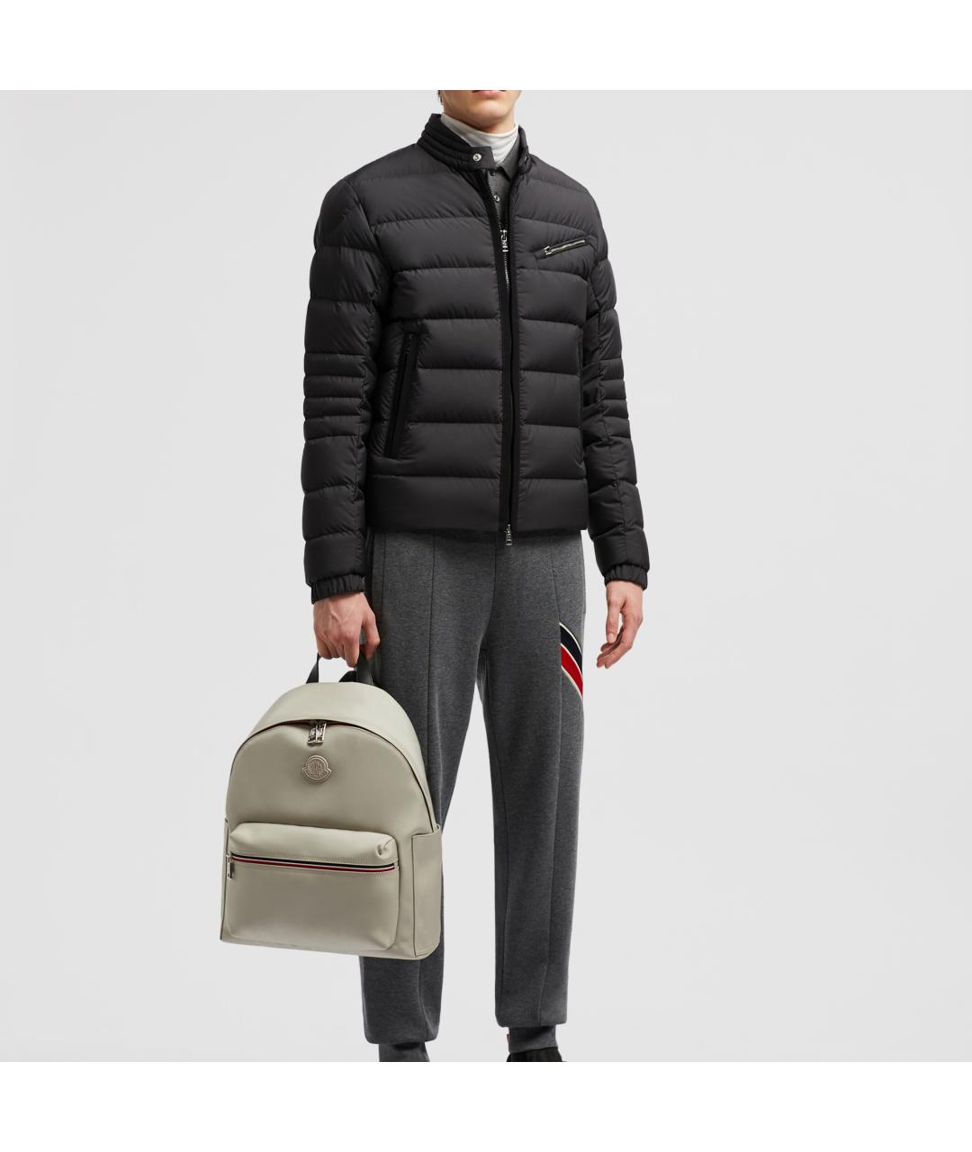 MONCLER Черная полиамидовая куртка, фото 4