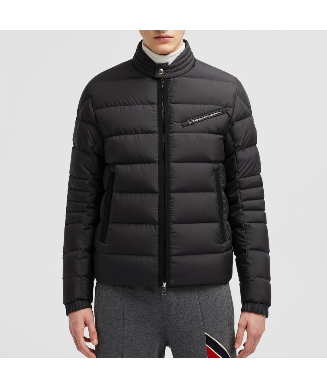 MONCLER Черная полиамидовая куртка, фото 2