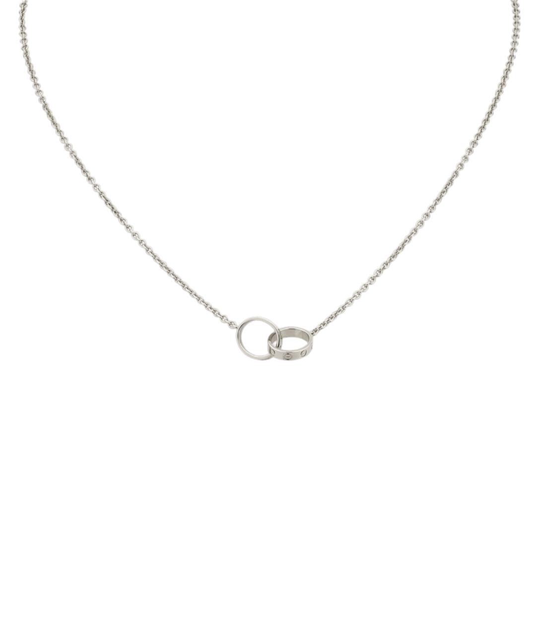 CARTIER Серебряное колье из белого золота, фото 4