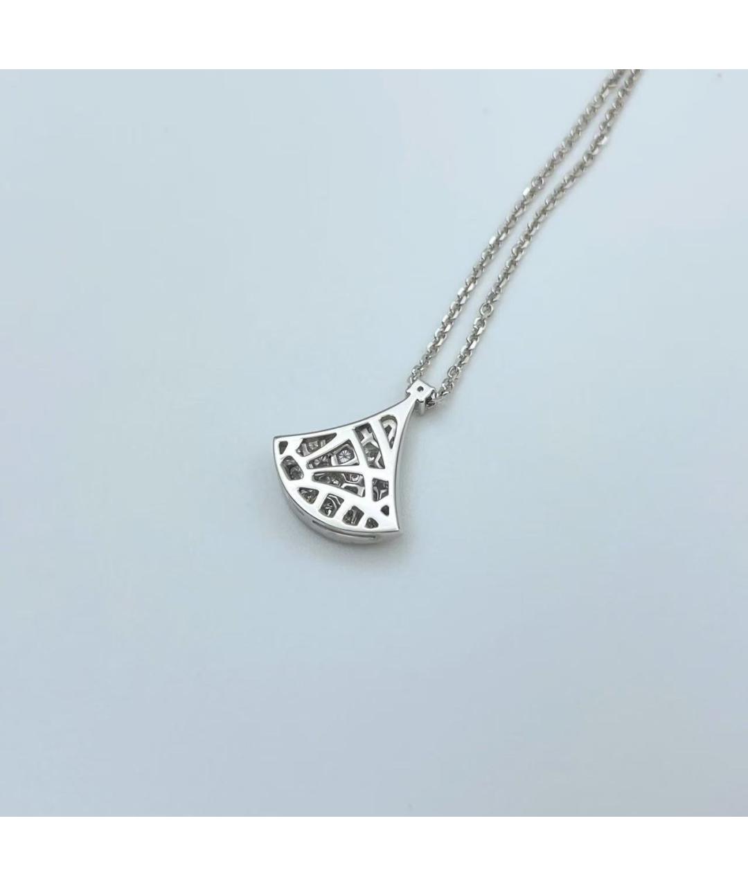 BVLGARI Серебряное колье из белого золота, фото 5