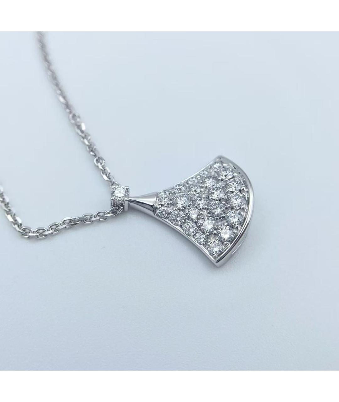 BVLGARI Серебряное колье из белого золота, фото 3
