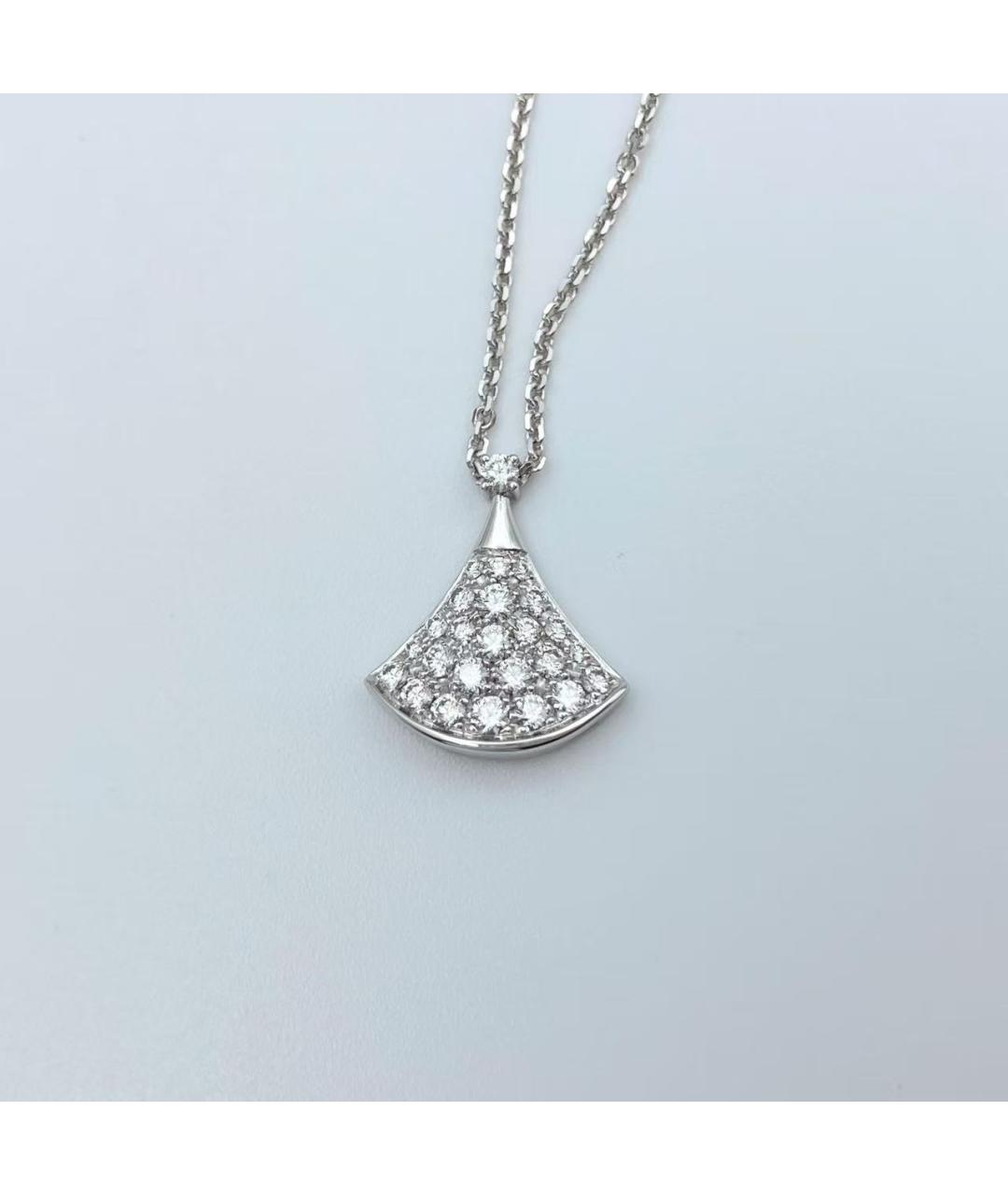 BVLGARI Серебряное колье из белого золота, фото 4