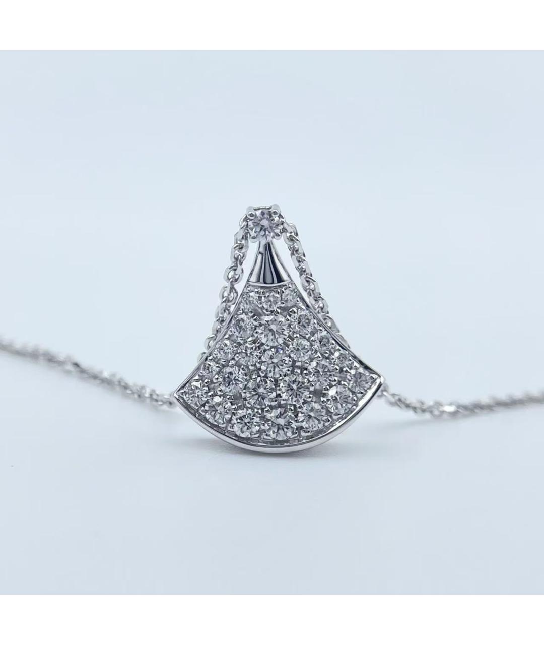 BVLGARI Серебряное колье из белого золота, фото 2