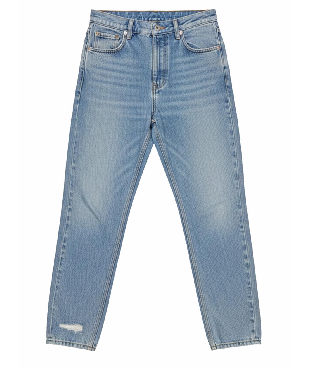 PRADA Голубые хлопковые джинсы слим, фото 1