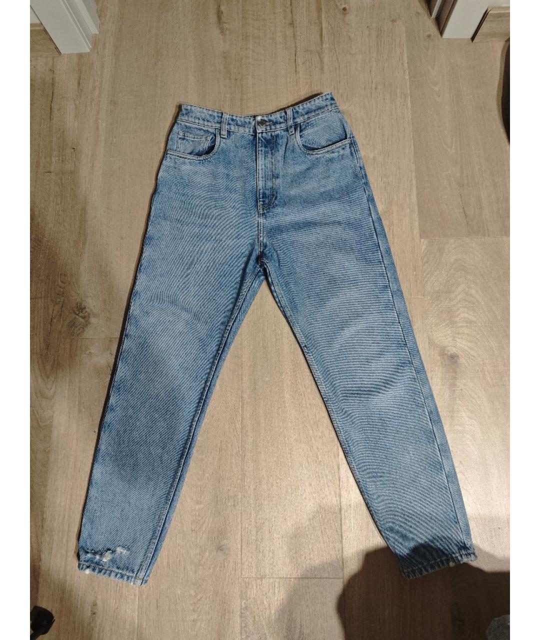 PRADA Голубые хлопковые джинсы слим, фото 7