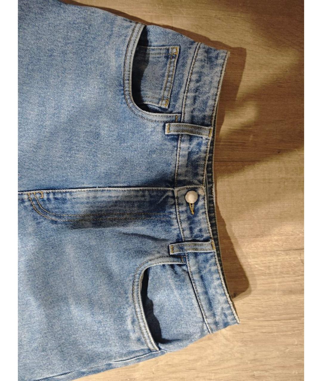 PRADA Голубые хлопковые джинсы слим, фото 4