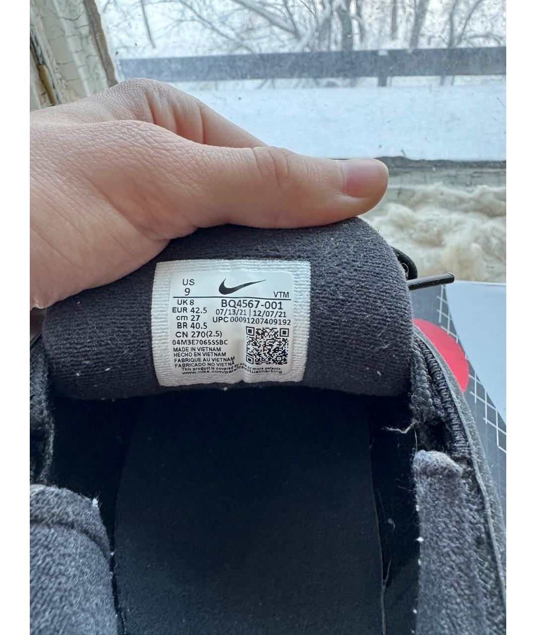 NIKE Черные низкие кроссовки / кеды, фото 3