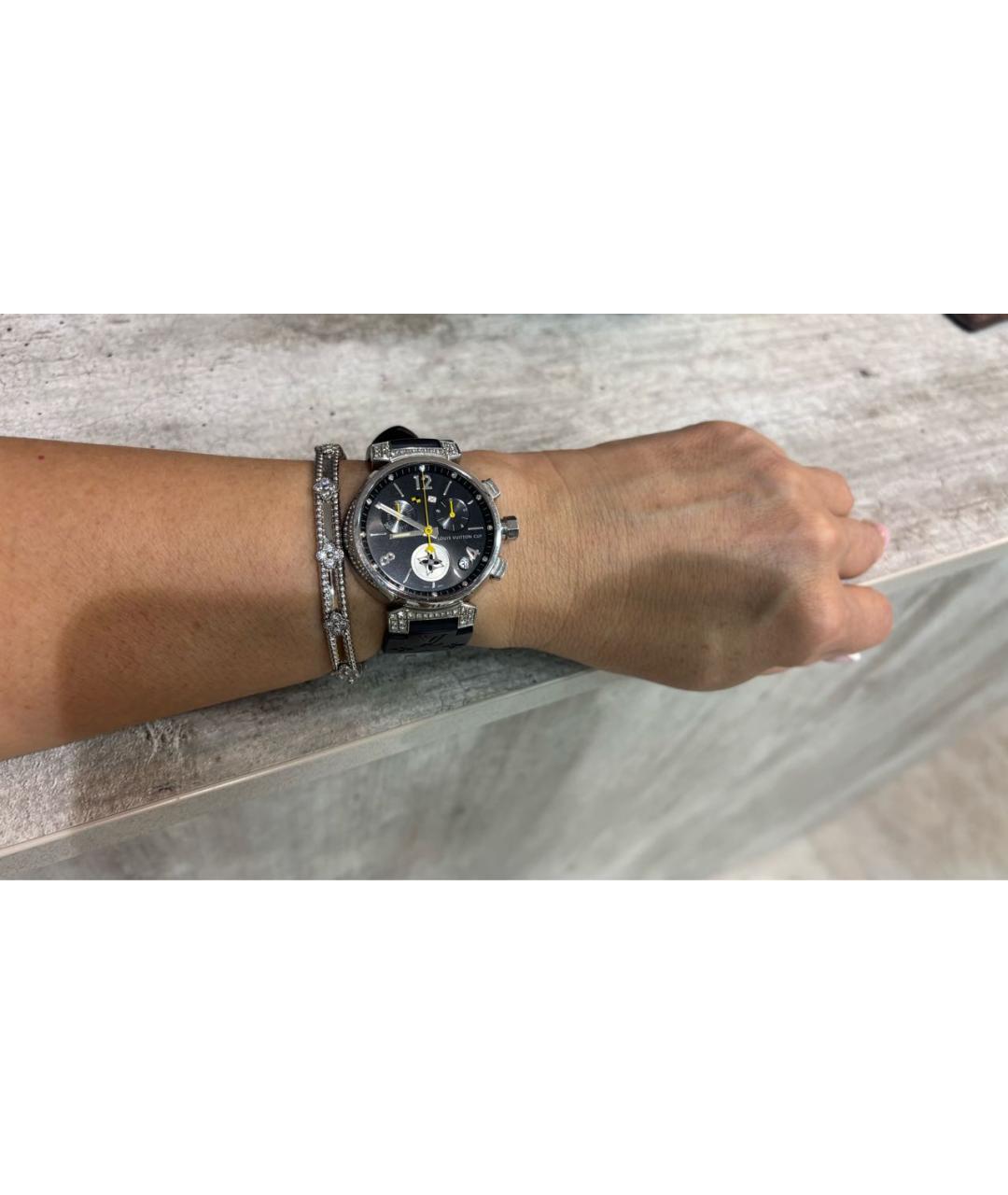 LOUIS VUITTON Серебряные часы, фото 8