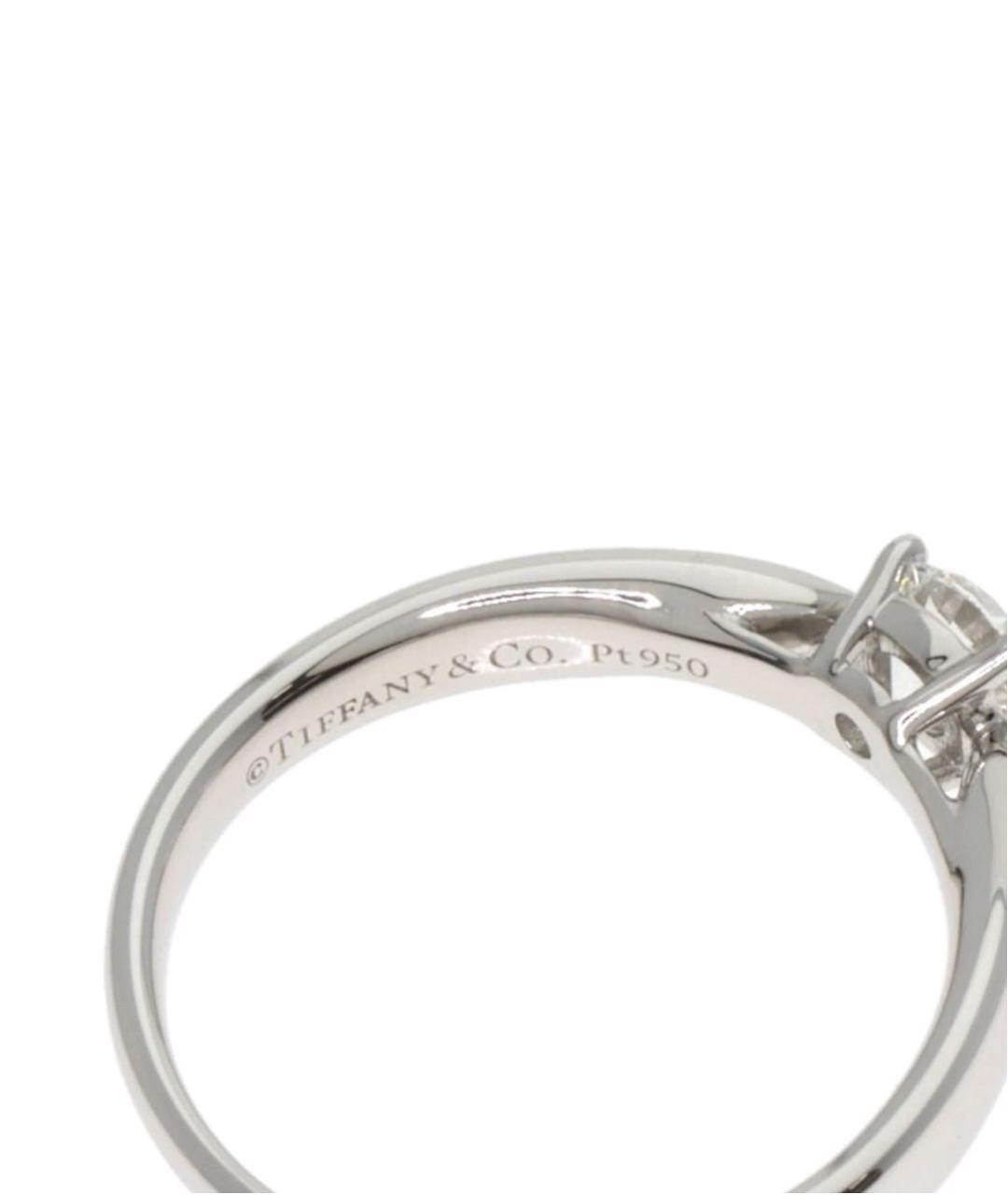 TIFFANY&CO Белое платиновое кольцо, фото 3