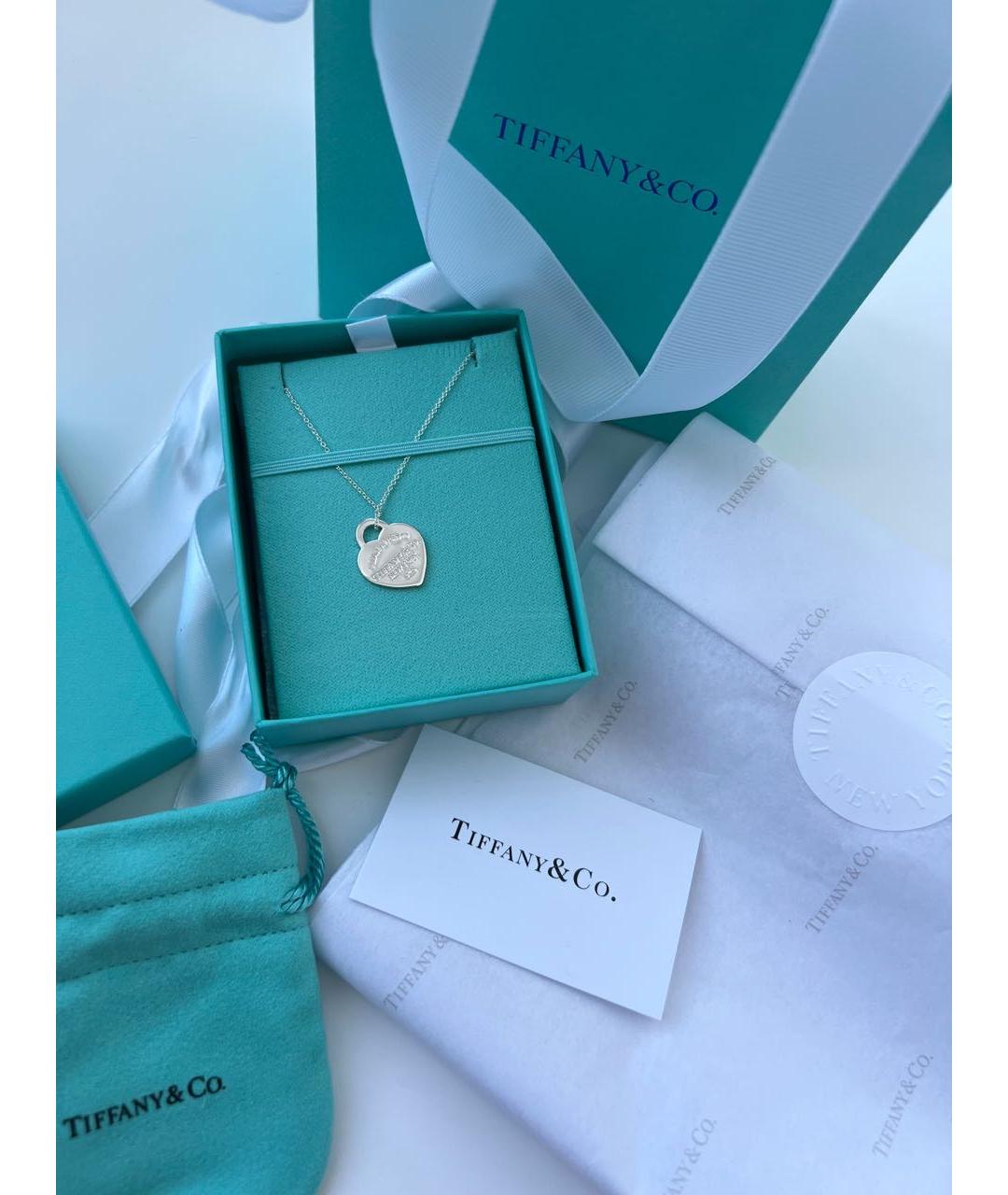 TIFFANY&CO Бирюзовая серебряная подвеска, фото 6