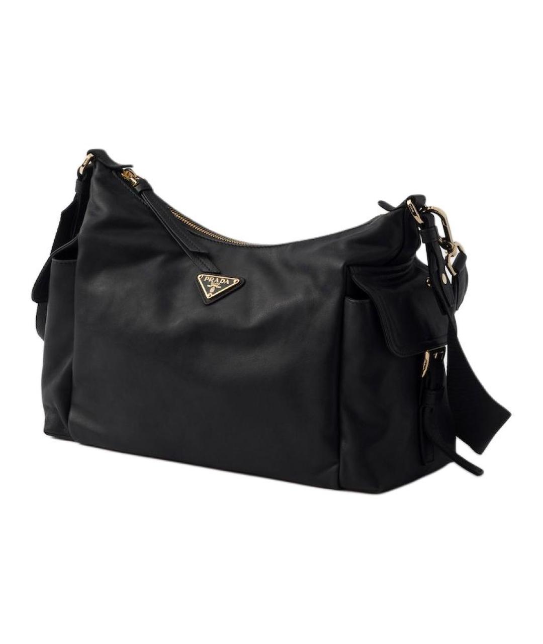 PRADA Черная кожаная сумка через плечо, фото 2