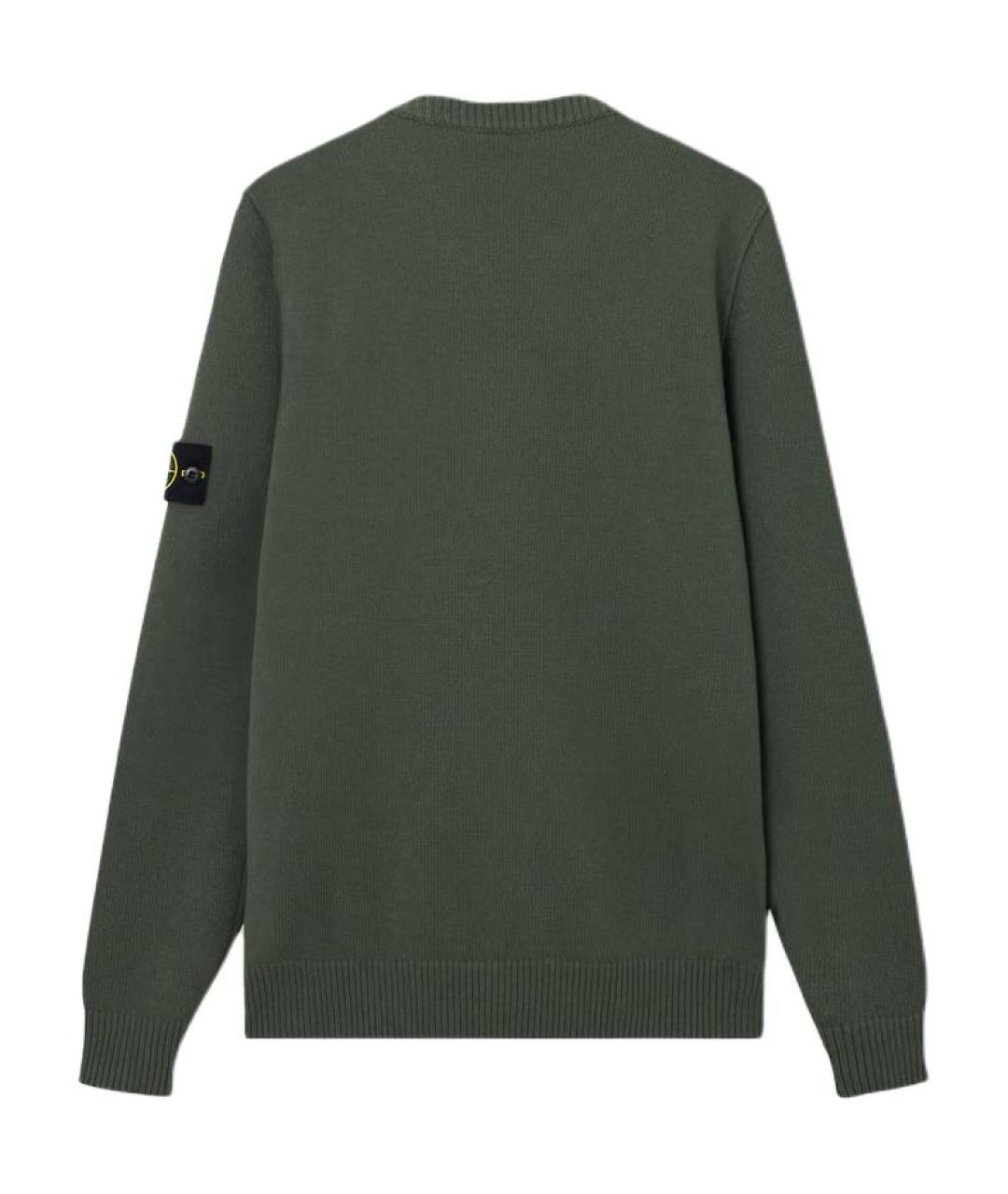 STONE ISLAND Зеленый джемпер / свитер, фото 2