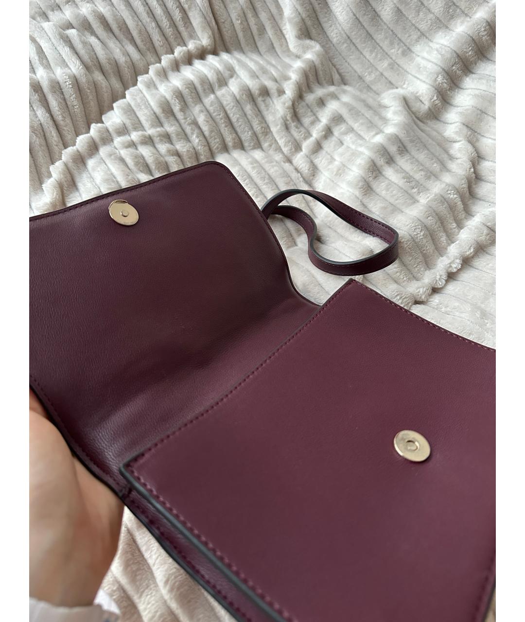 CALVIN KLEIN Бордовая сумка через плечо, фото 3