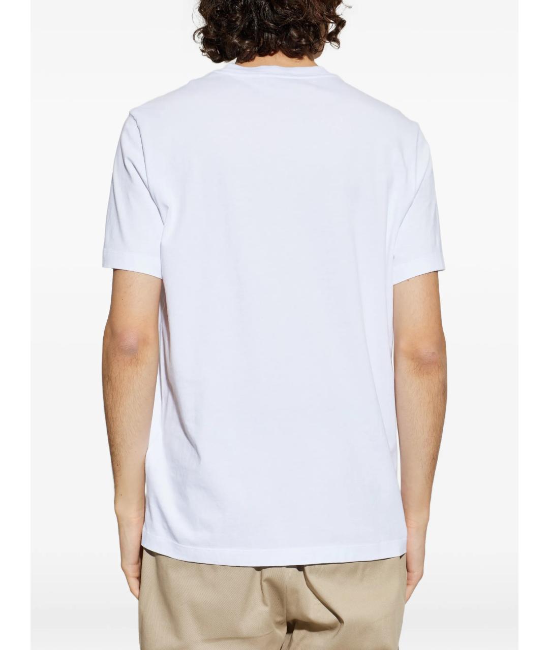 MONCLER Белая хлопковая футболка, фото 4