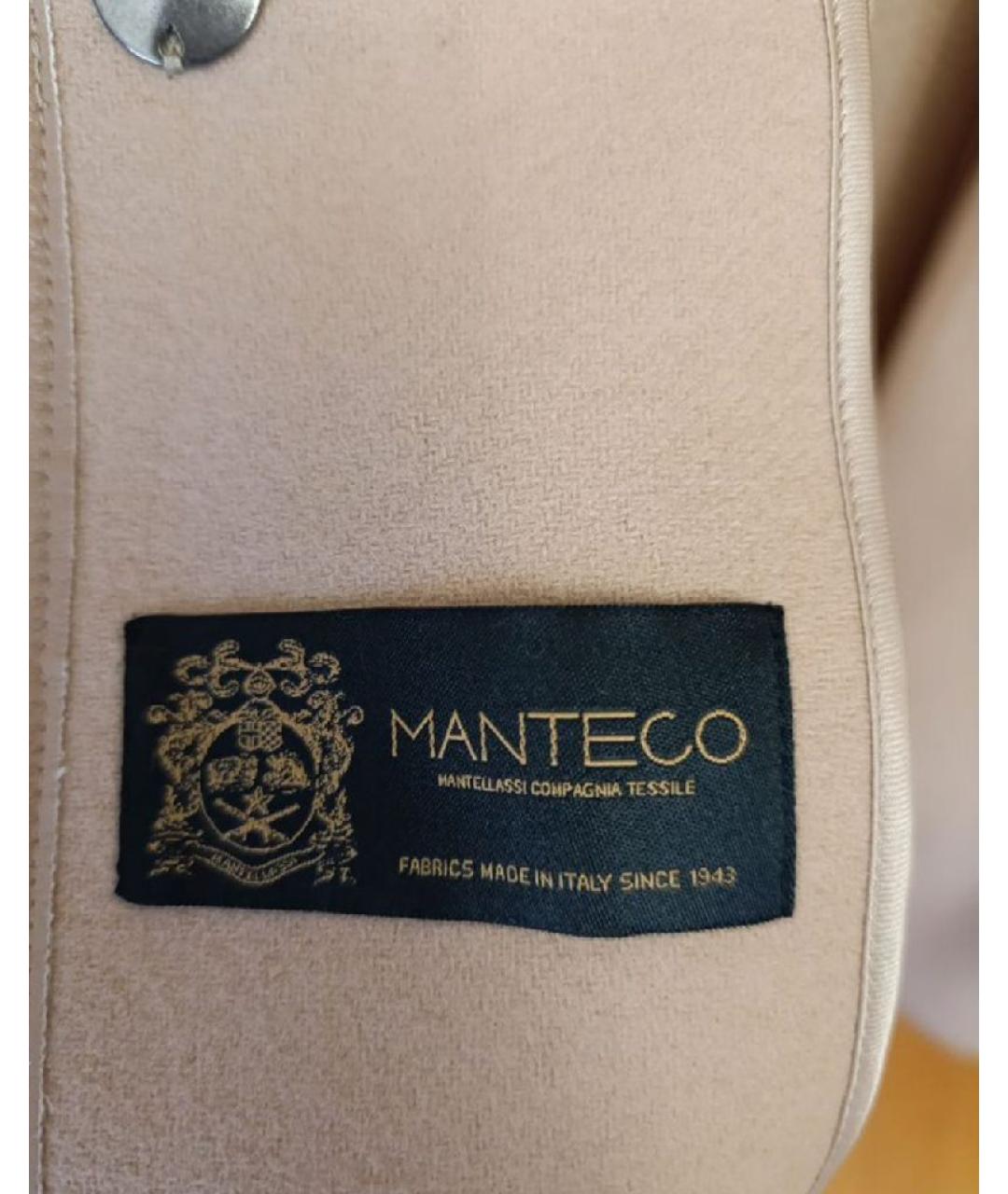 PINKO Бежевое шерстяное пальто, фото 3