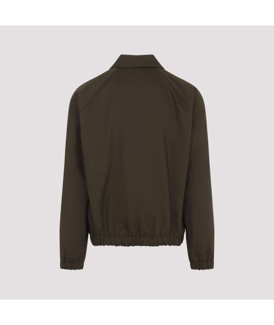 VALENTINO Зеленая хлопковая куртка, фото 3